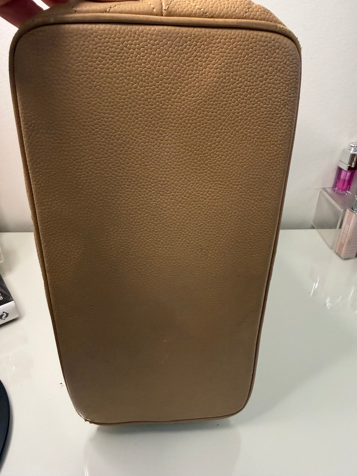 Chanel Beige Cavier Medallion Tote