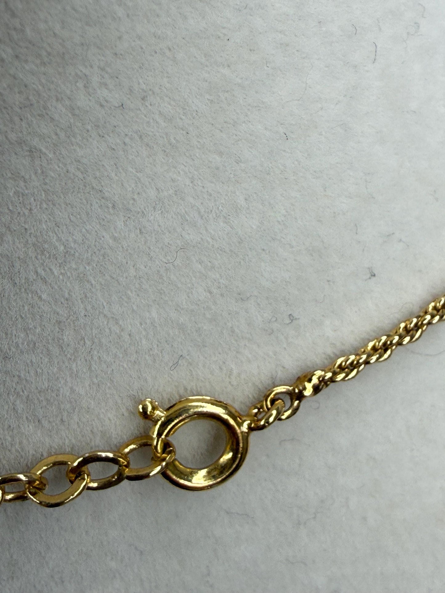 Christian Dior “CD rope charm with rope chain Necklace
