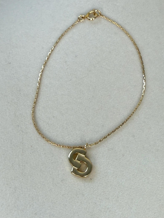 Christian Dior “CD" charm 7" bracelet