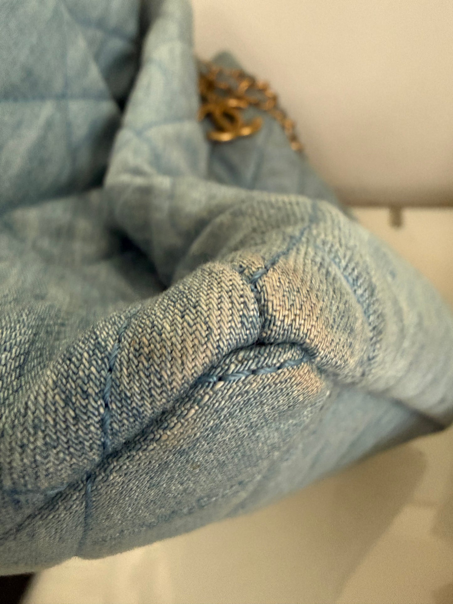 Chanel Denim Bucket Bag