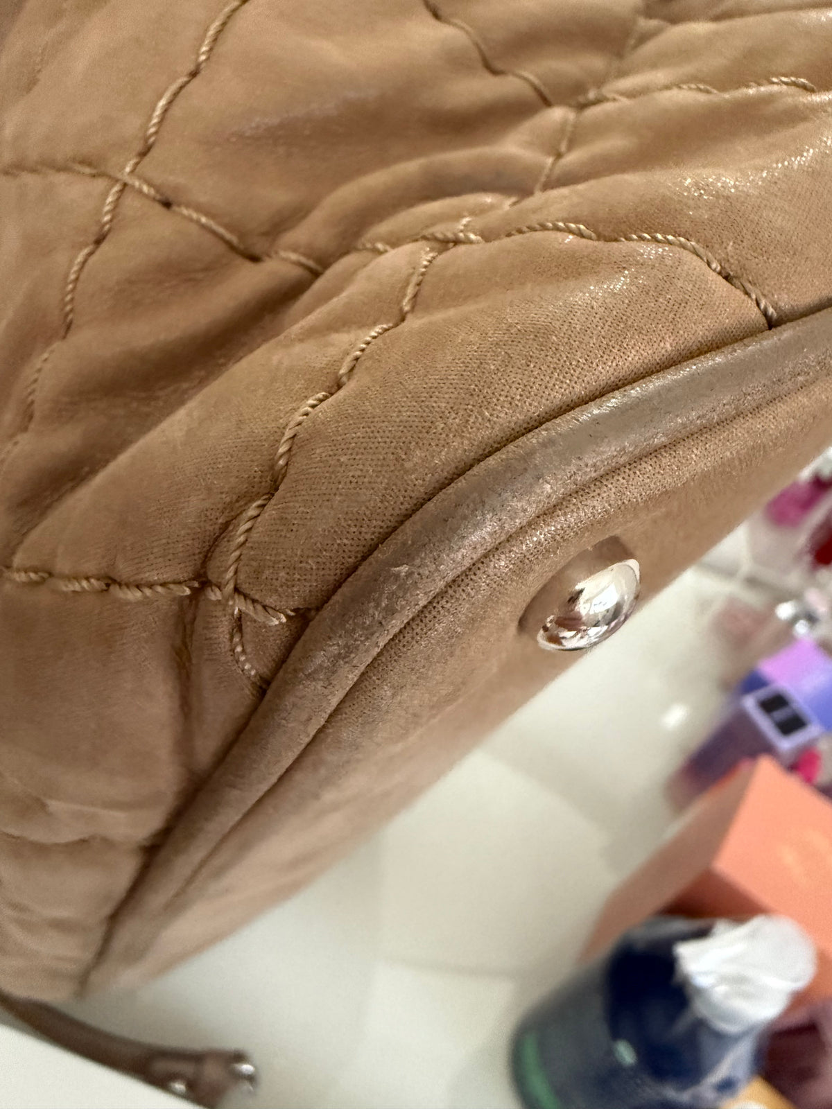 Chanel Brown Iridescent Sea Hit Tote
