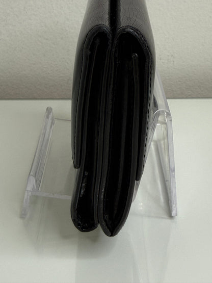 Chanel Black Patent Leather Compact Wallet