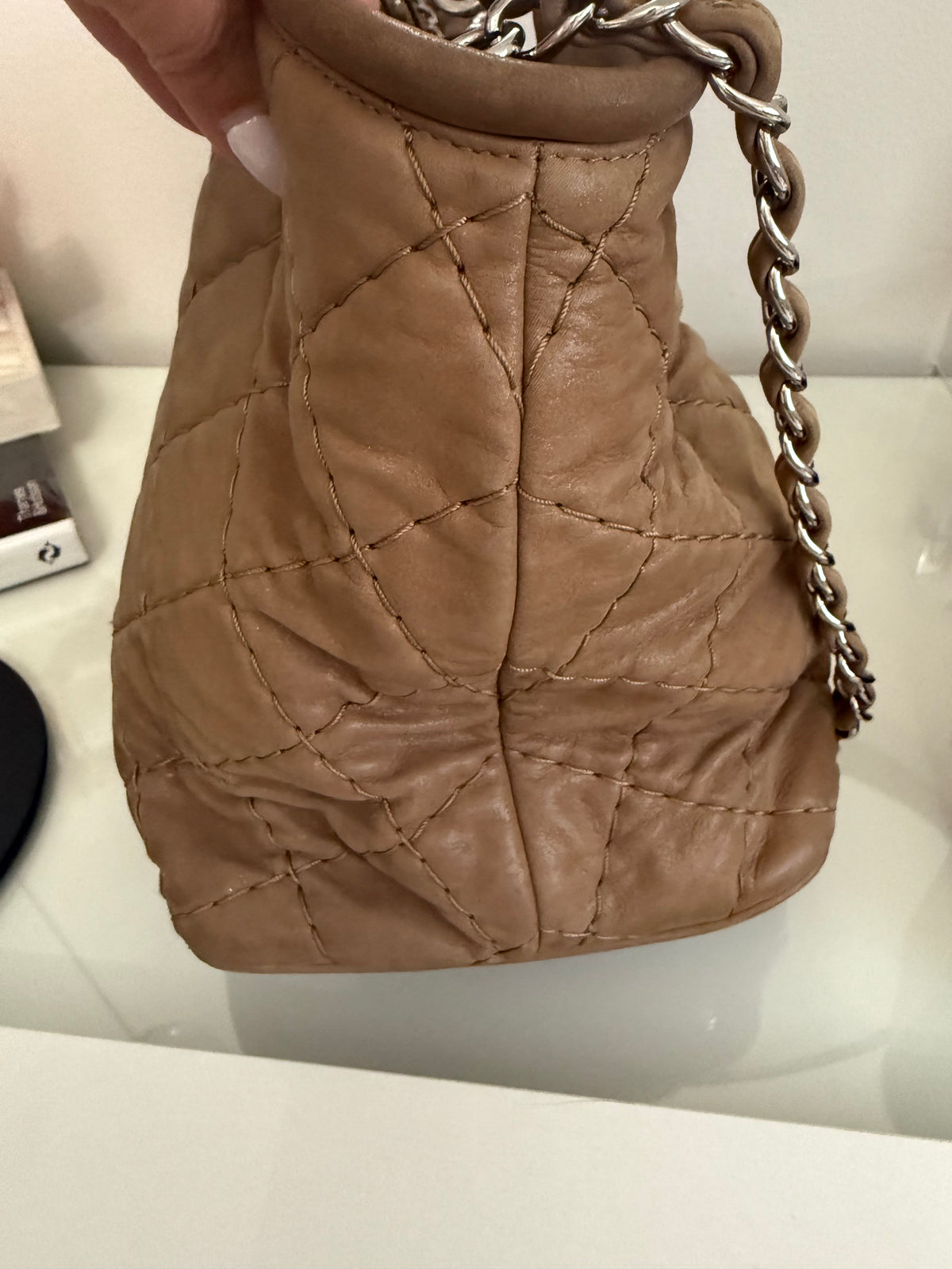 Chanel Brown Iridescent Sea Hit Tote