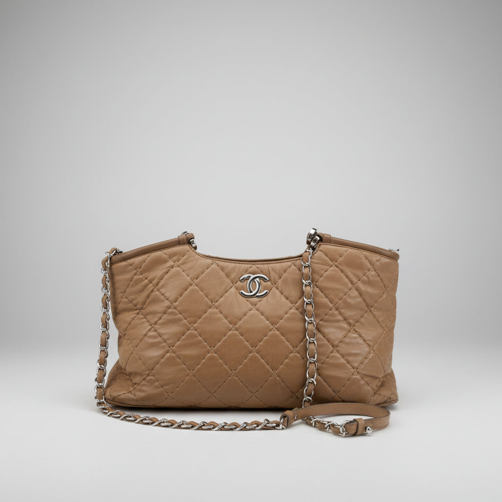 Chanel Brown Iridescent Sea Hit Tote