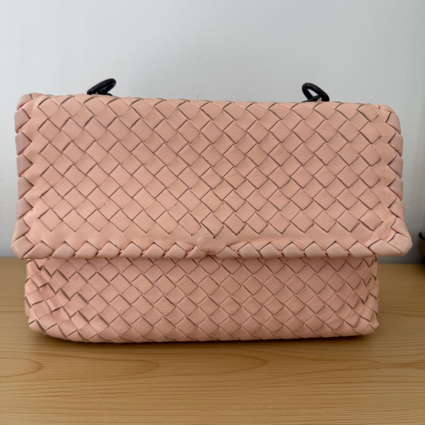 Bottega Veneta Olympia Intrecciato Leather Handbag