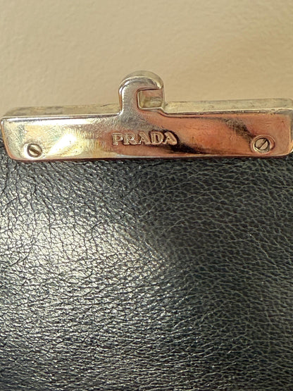 Prada Saffiano Leather Flap Bi Color Bag Red/Orange