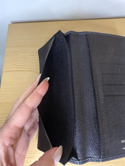 Louis Vuitton Black Brazza Leather Mens/Womens Wallet