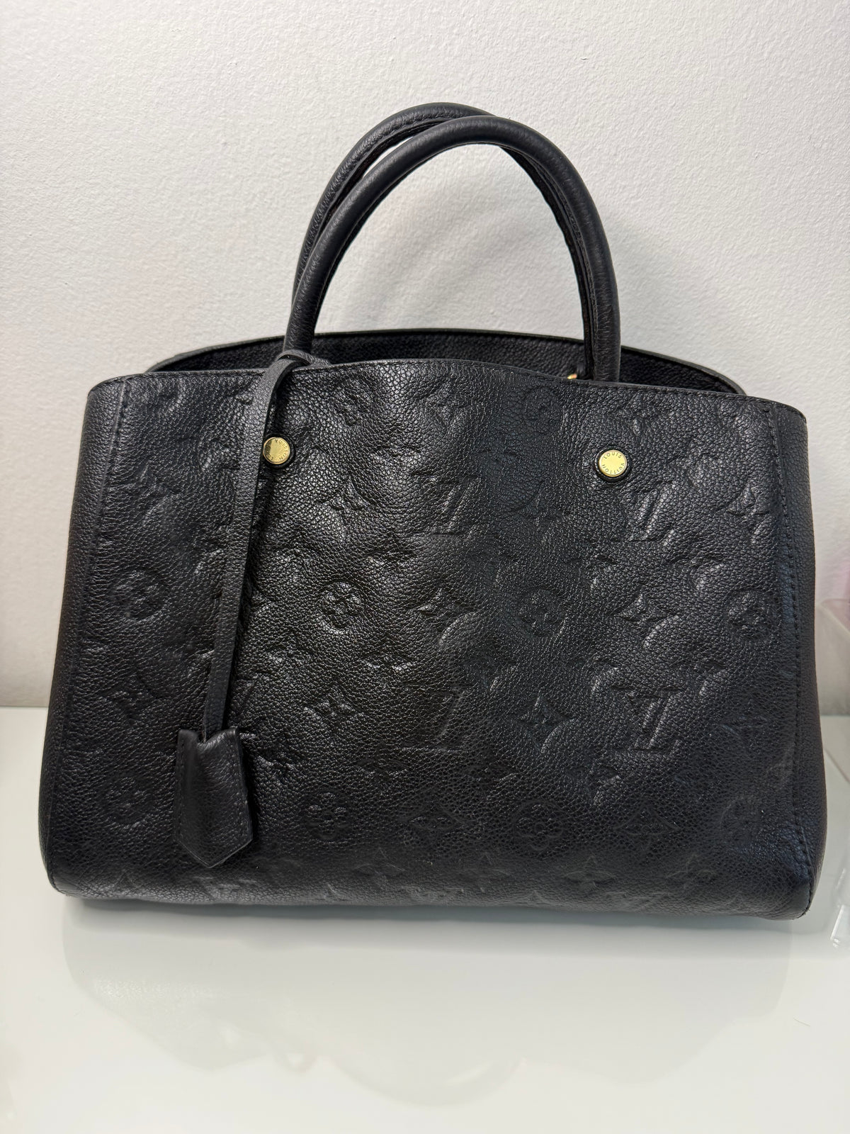LV Monogram Empreinte Montaigne Black