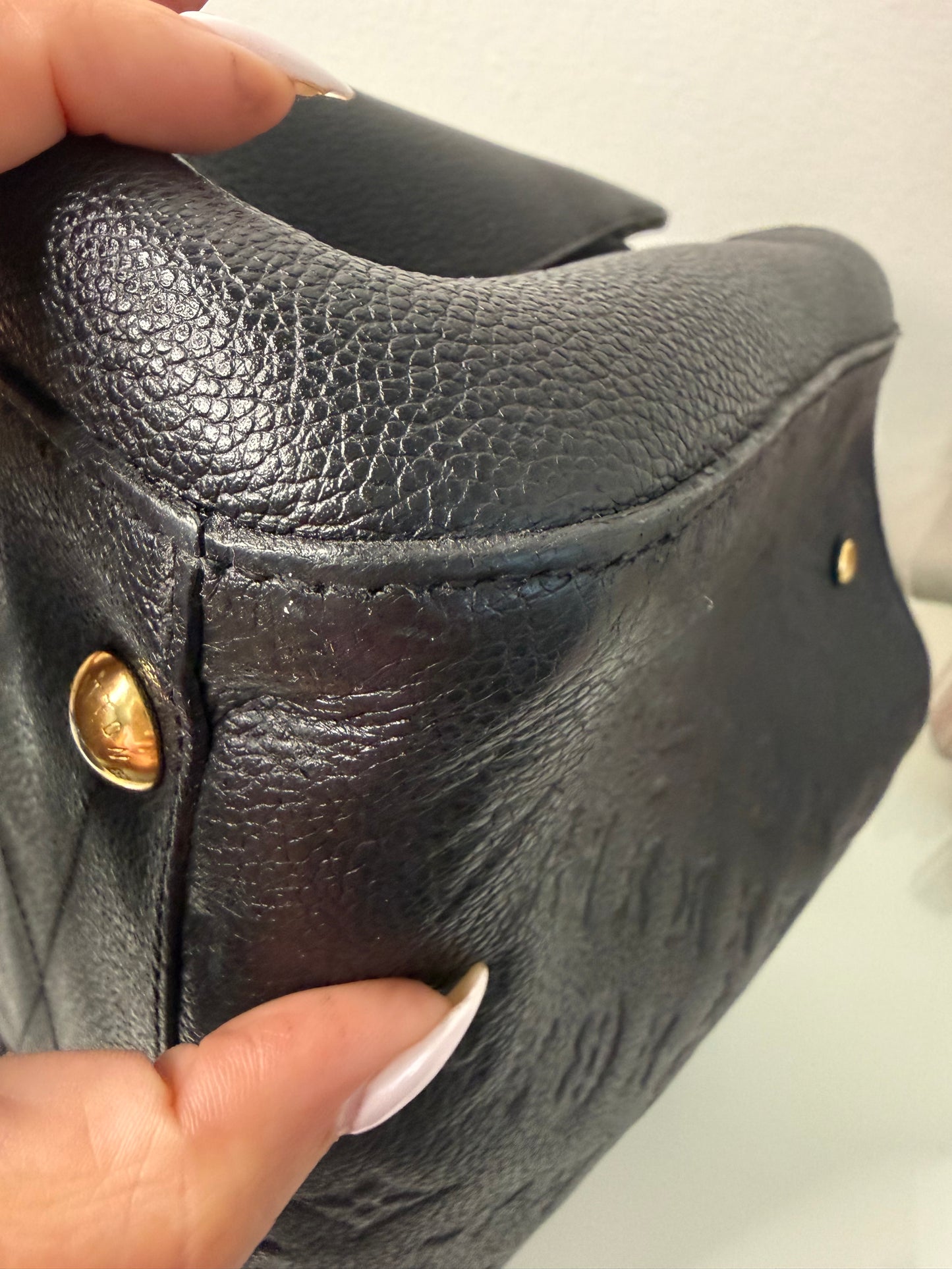 LV Monogram Empreinte Montaigne Black