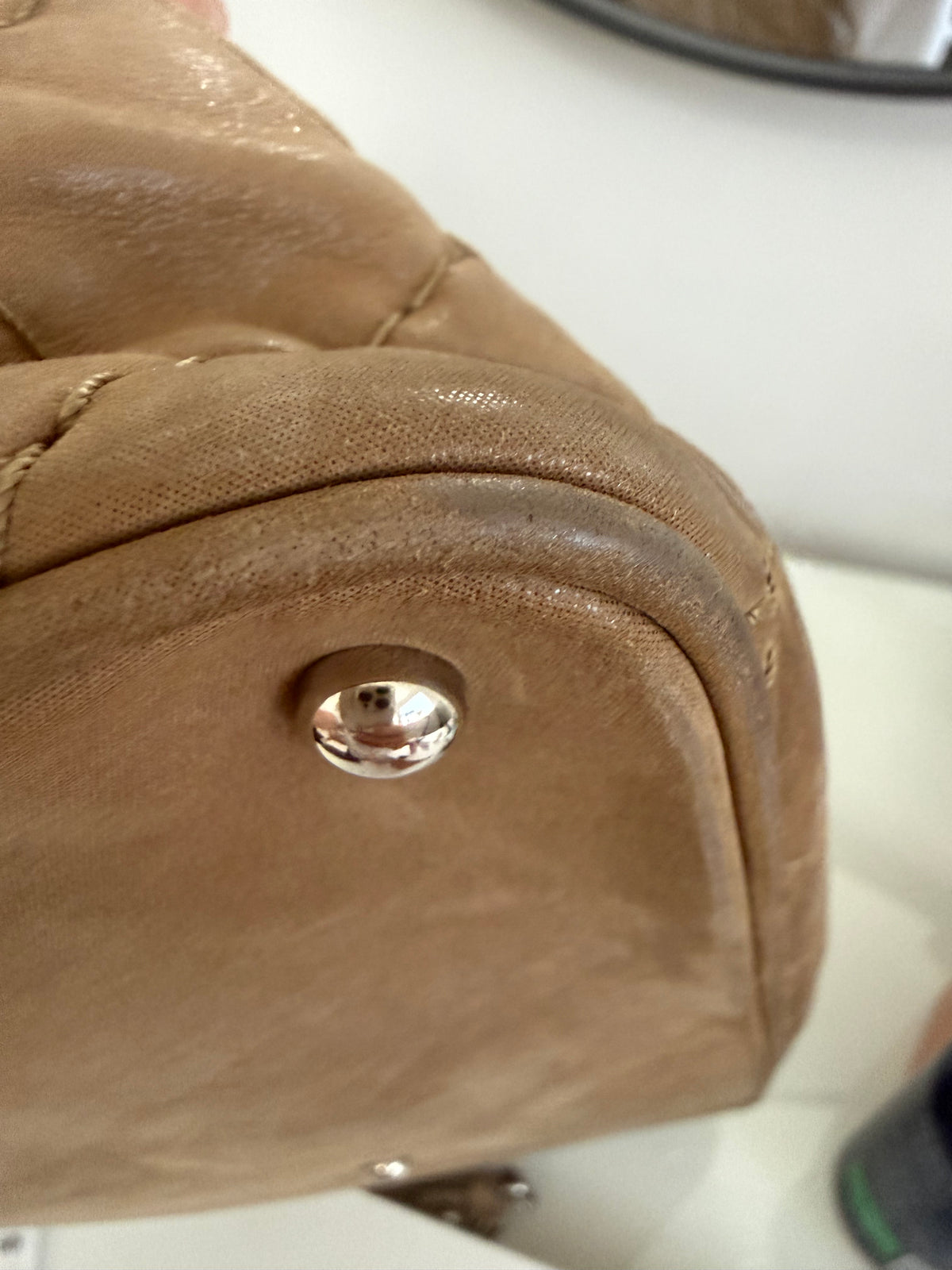 Chanel Brown Iridescent Sea Hit Tote