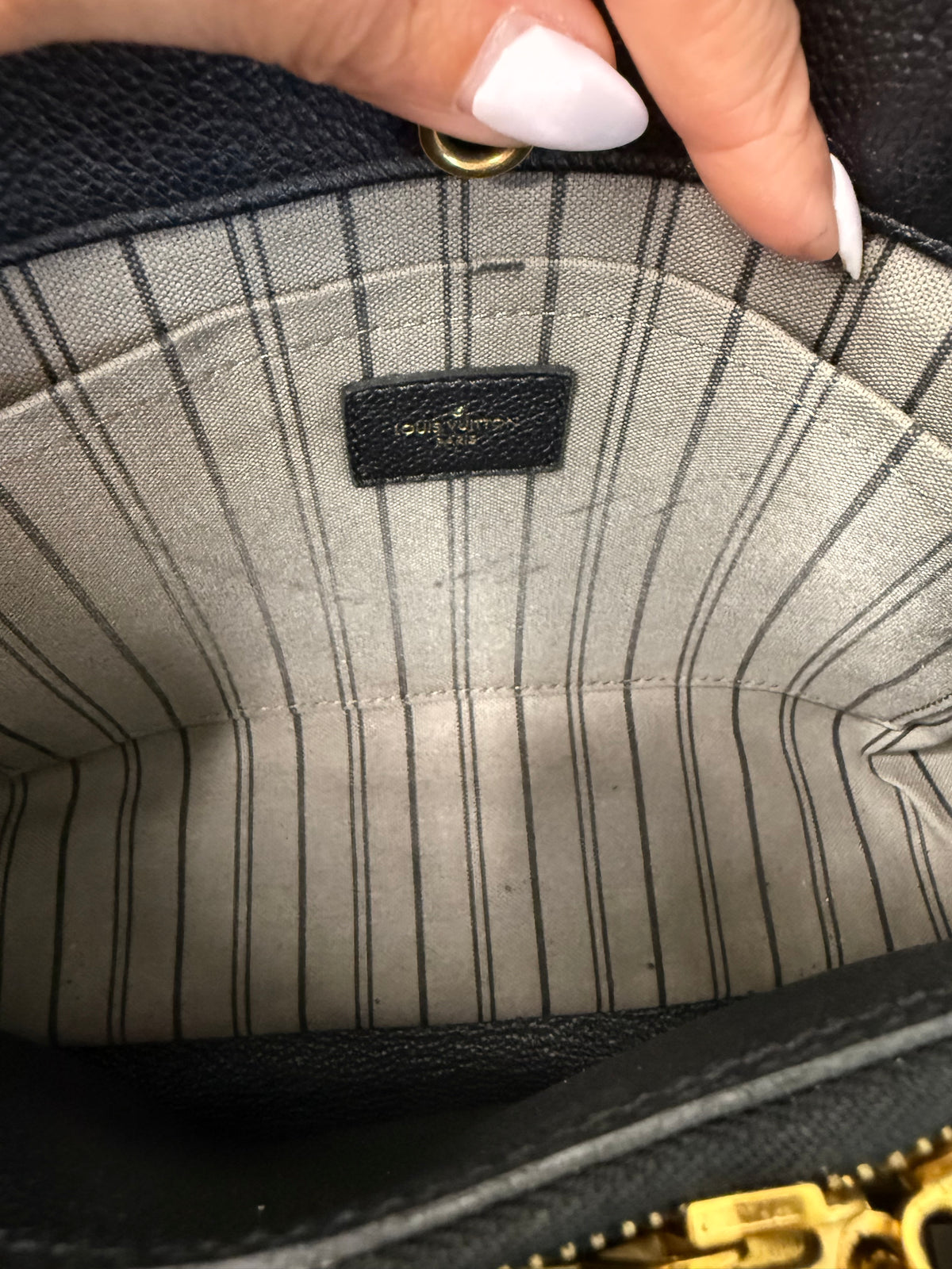 LV Monogram Empreinte Montaigne Black