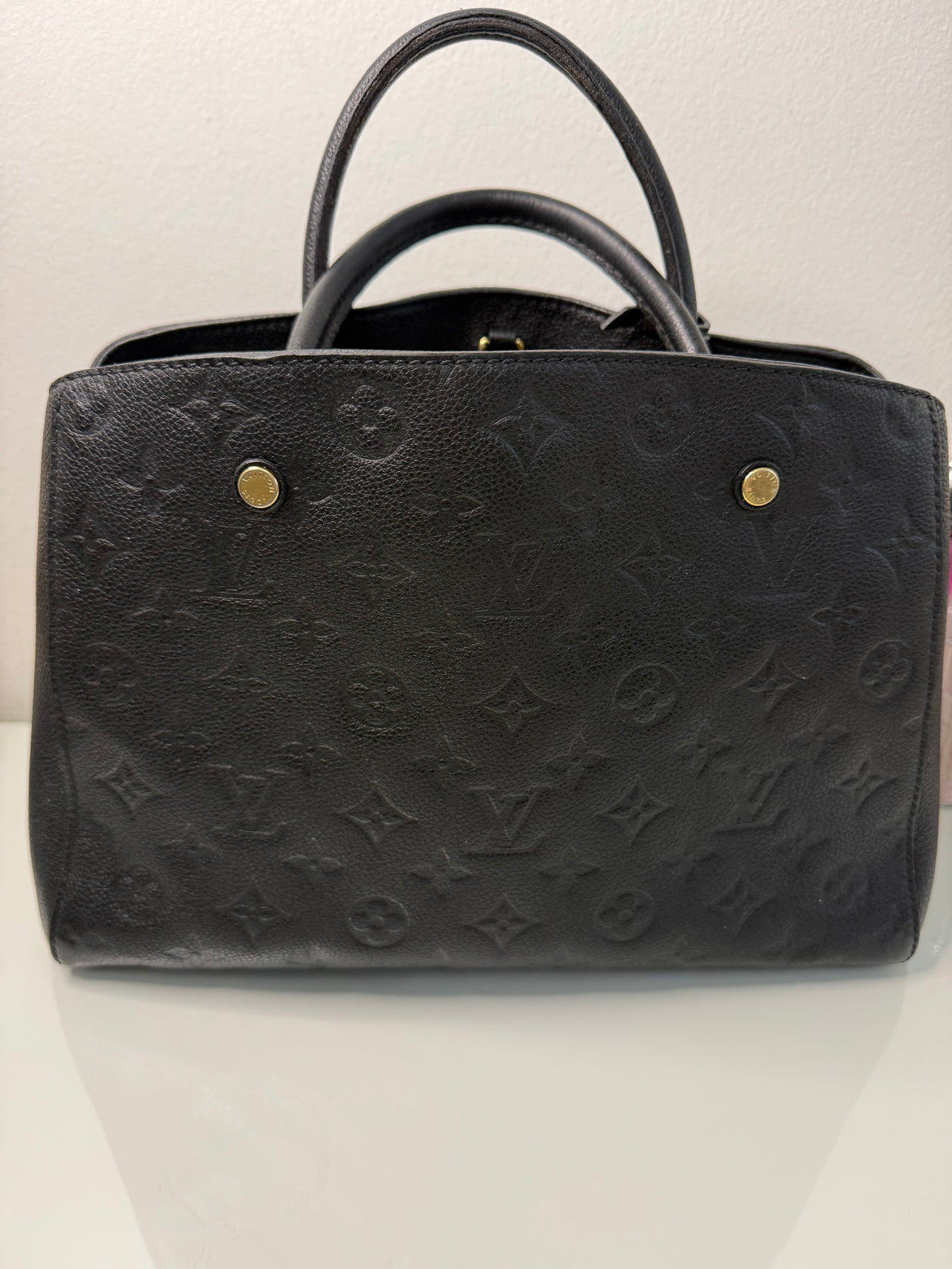 LV Monogram Empreinte Montaigne Black