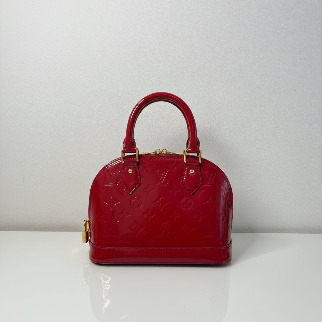 Louis Vuitton Vernis Alma BB Rose Indien