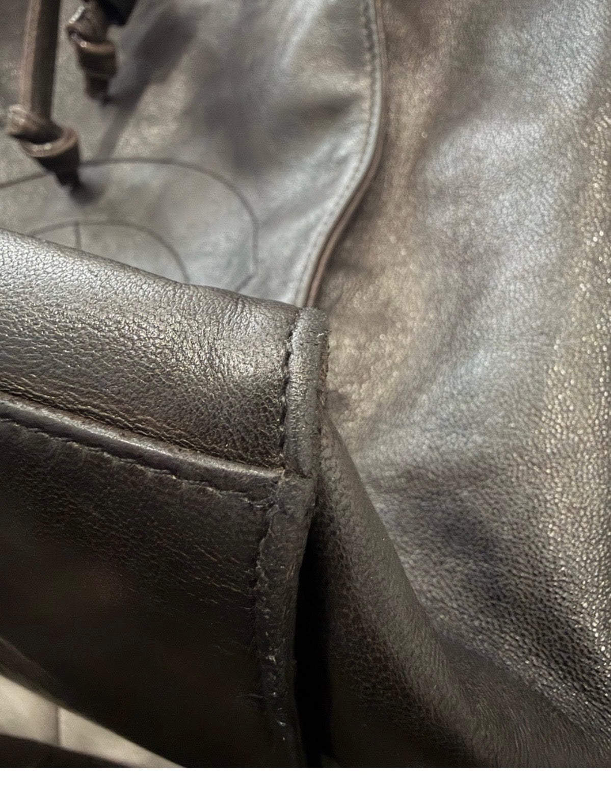 Chanel Mongolian Brown Lambskin Bucket Bag