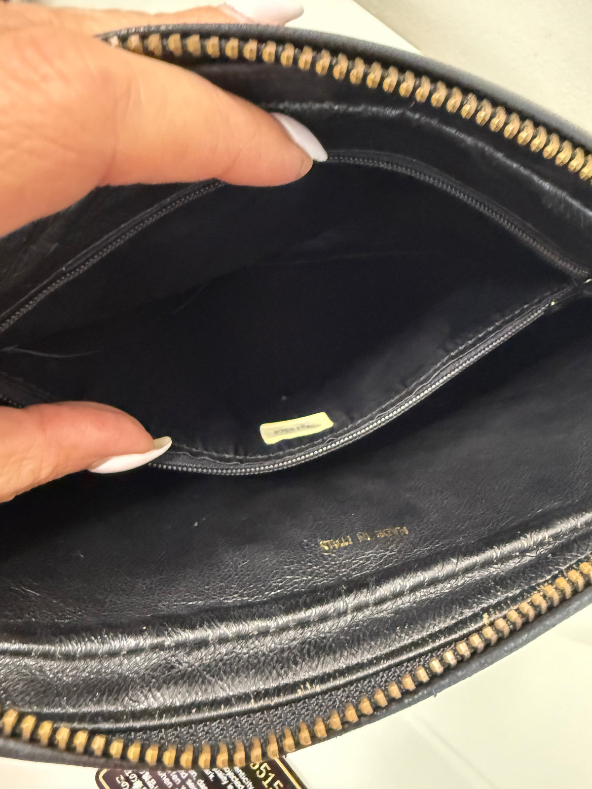 Chanel Vintage Tassel Quilted Black Camera Bag