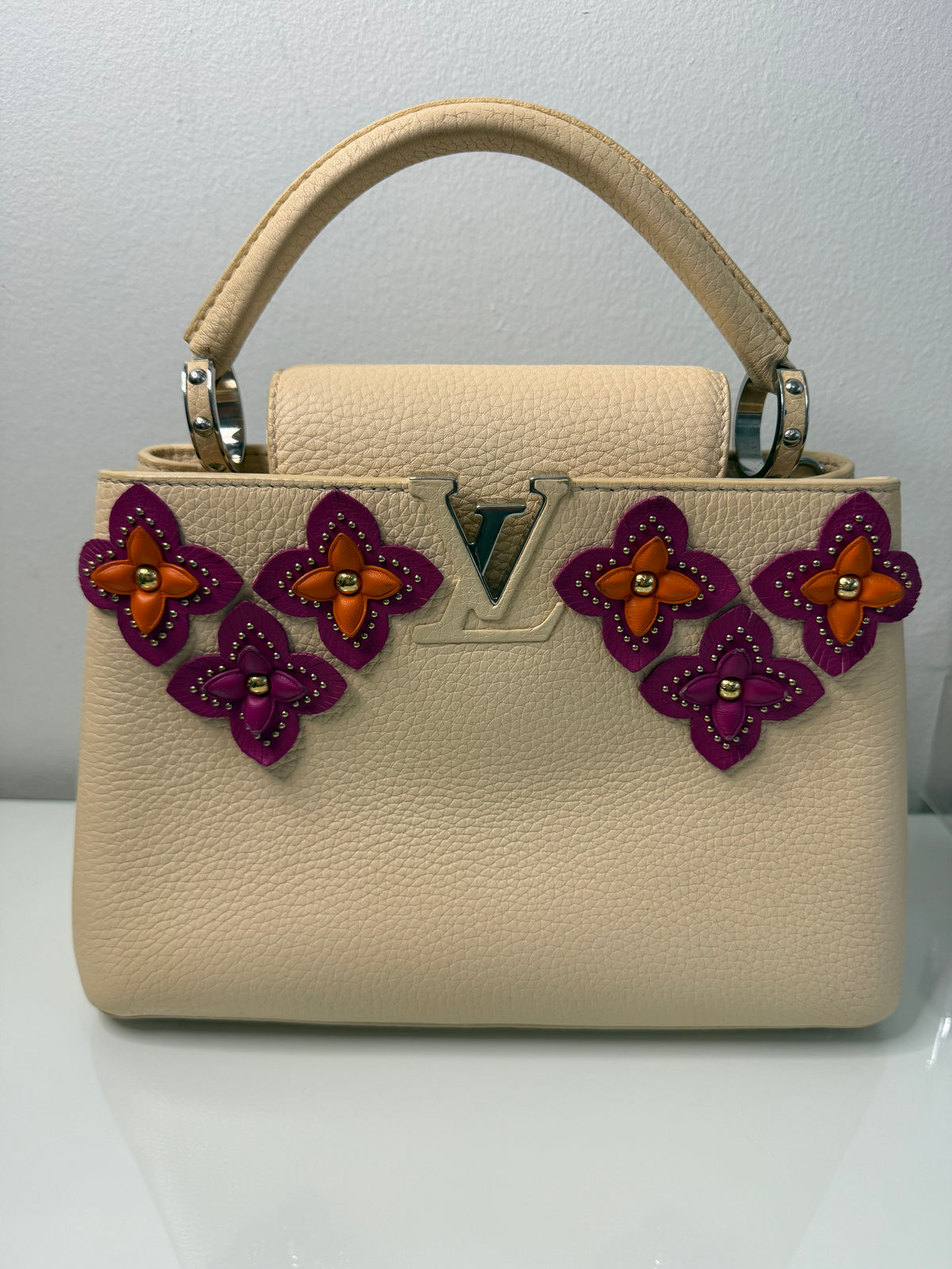 Louis Vuitton Taurillon Mechanical Flowers Capucines BB