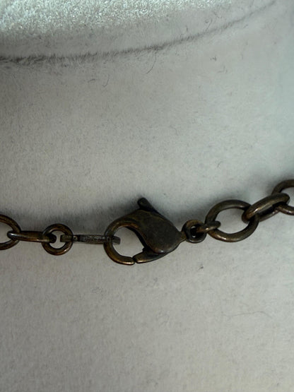 Christian Dior Vintage Bronze with Pink Rhinestone Dior Charm