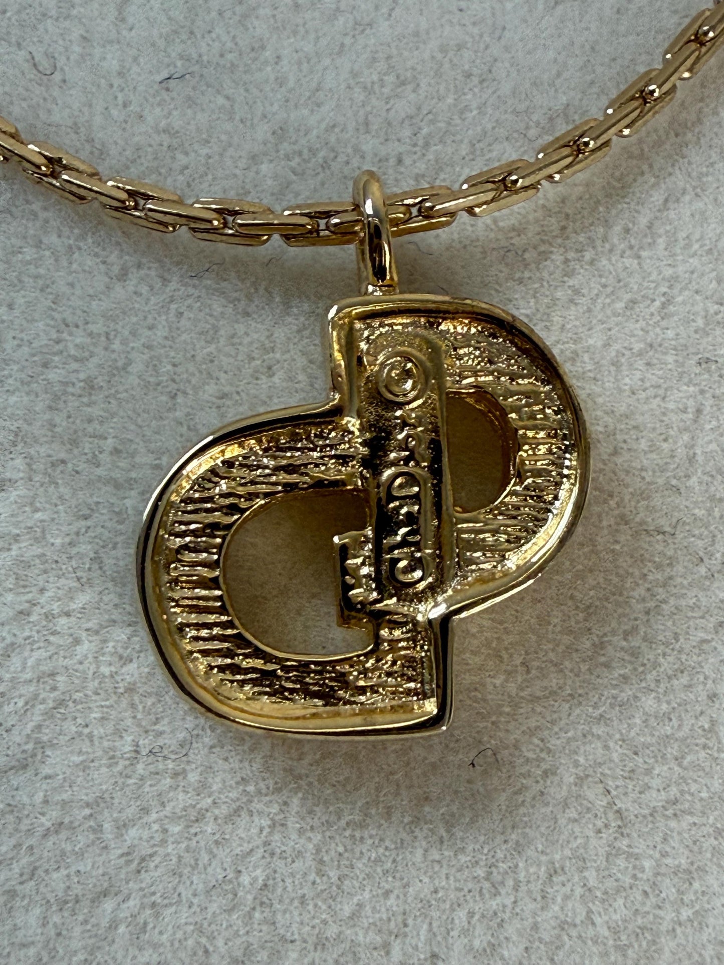 Christian Dior “CD" charm  7"  bracelet