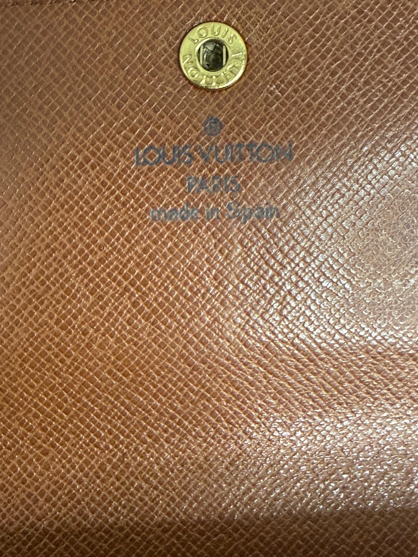 Louis Vuitton Vintage Porte Monnaie Compact Monogram Wallet