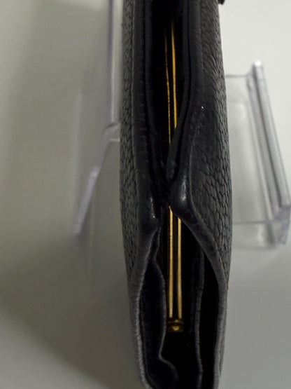 Chanel Coco Mark Black Caviar Leather Wallet