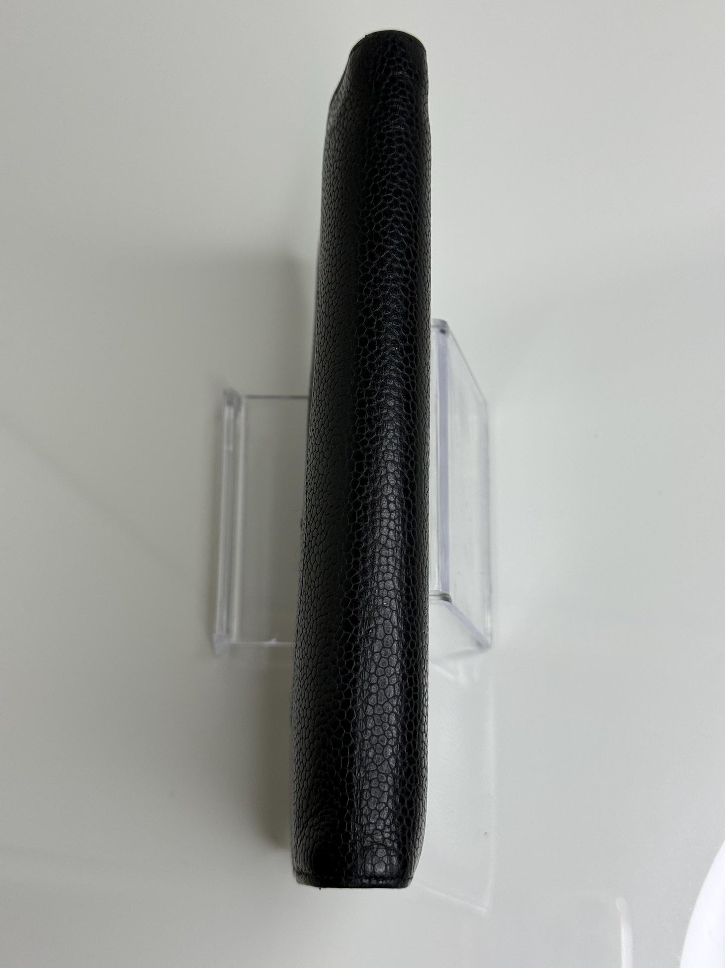 Chanel Coco Mark Black Caviar Leather Wallet