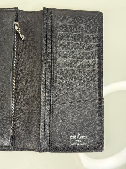 Louis Vuitton Damier Graphite Long Bi fold Mens wallet